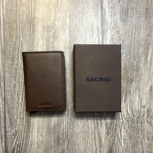 Secrid brown slim fold wallet - slim,