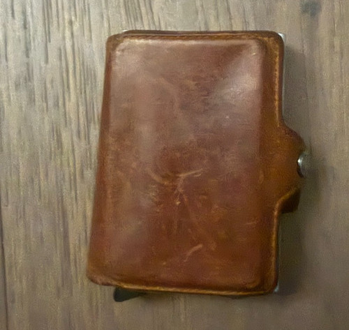 Secrid genuine leather - leather, cognac